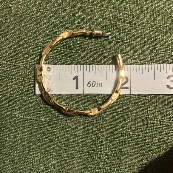 Park Lane Chantel STATEMENT HOOPS GOLD EARRINGS - Picture 4 of 4